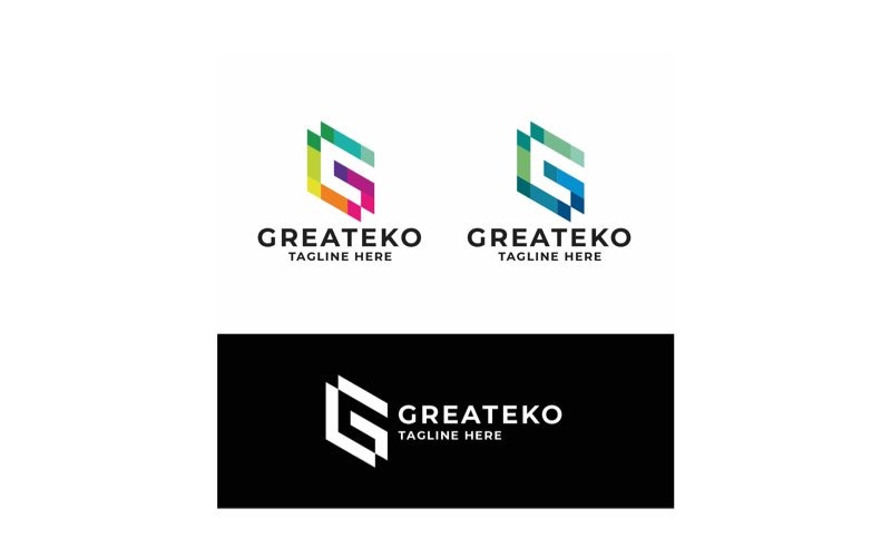 Great Geometric Letter G Logo Logo Template