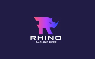 Rhino Letter R Professional Logo Template