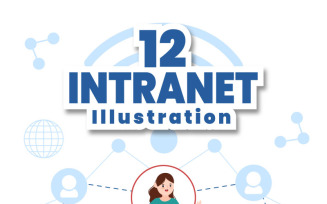 12 Intranet Internet Network Connection Illustration