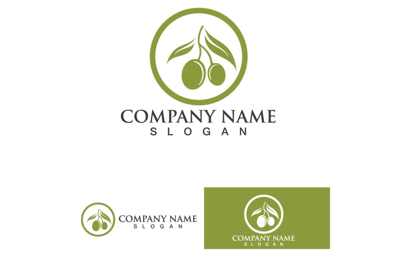 Olive Oil Logo Nature Health Vector Design Template V10 Logo Template