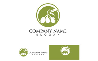 Olive Oil Logo Nature Health Vector Design Template V3