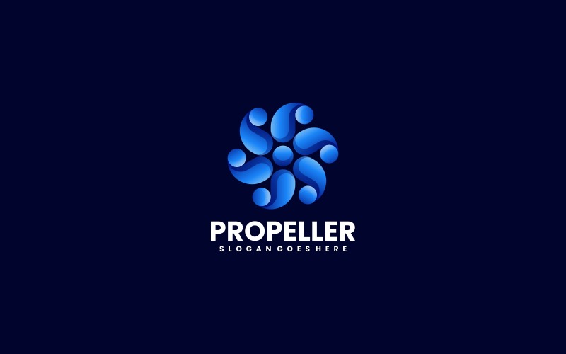 Propeller Gradient Logo 2 Logo Template