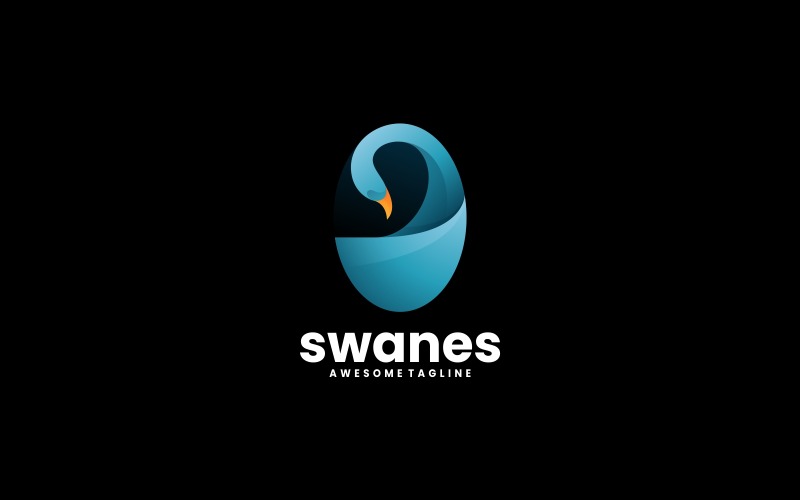 Swan Gradient Logo Style Vol.10 Logo Template