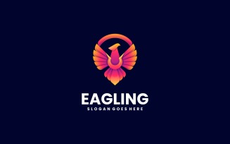 Eagle Gradient Logo Design 1