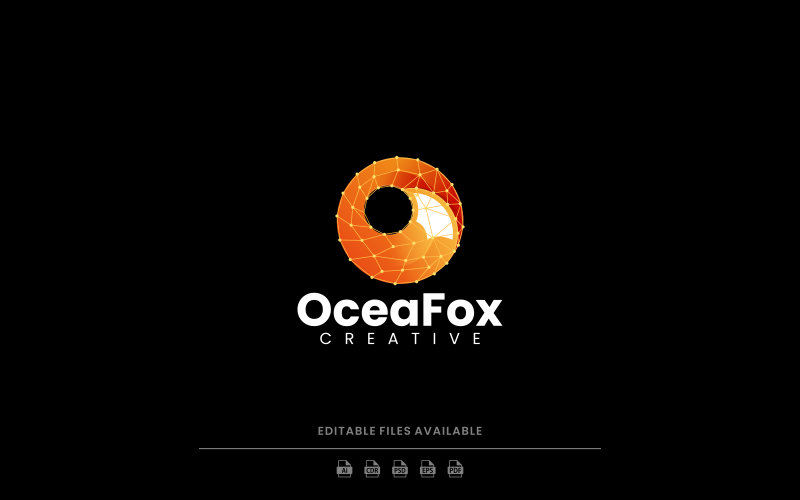 Letter Fox Gradient Logo Style Logo Template