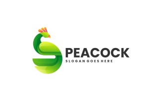 Peacock Gradient Logo Style Vol.4