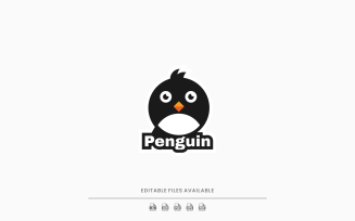 Penguin Simple Mascot Logo 1