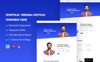 ZPortfolio - Personal Portfolio One page WordPress Theme