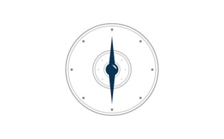 Compass logo template. Vector illustration. V7