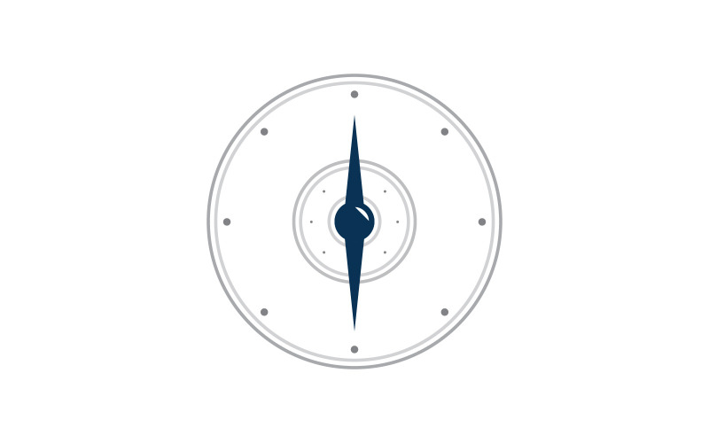 Compass logo template. Vector illustration. V7 Logo Template