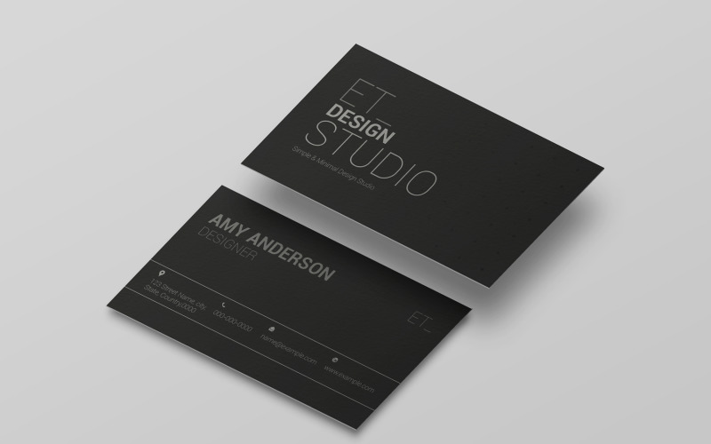 Minimal Business Card Photoshop Template Corporate Identity