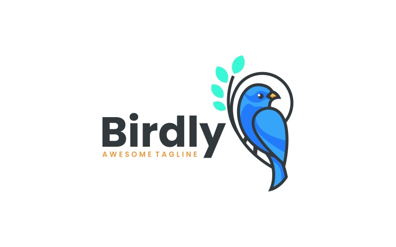 Bird Simple Mascot Logo Vol.7 Logo Template