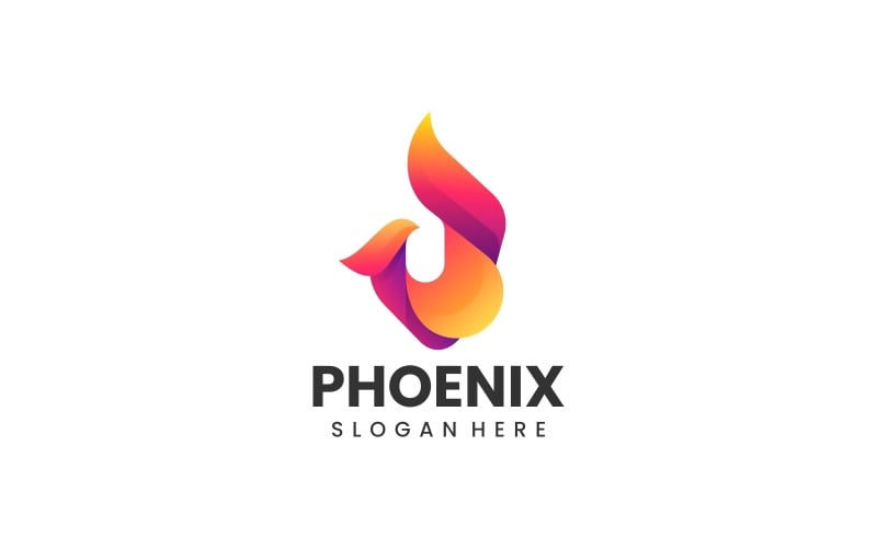 Phoenix Gradient Colorful Logo Vol.7 Logo Template