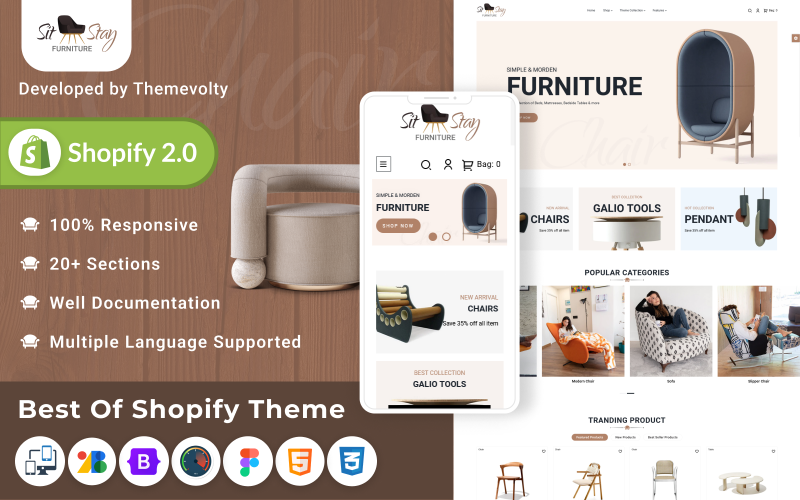 Sit Stay - Mega Furniture Shopify 2.0 Responsive Theme Shopify Theme