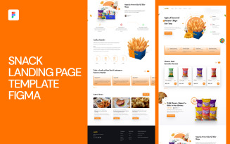 Snack Landing Page Template Figma