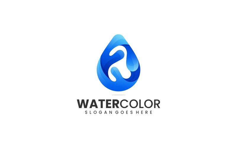 Water Gradient Logo Style Vol.2 Logo Template