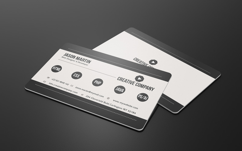 Elegant Business Card Template V04 Corporate Identity