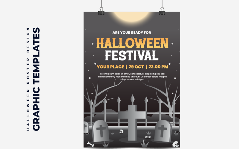 Halloween Design Templates Set V17 Corporate Identity