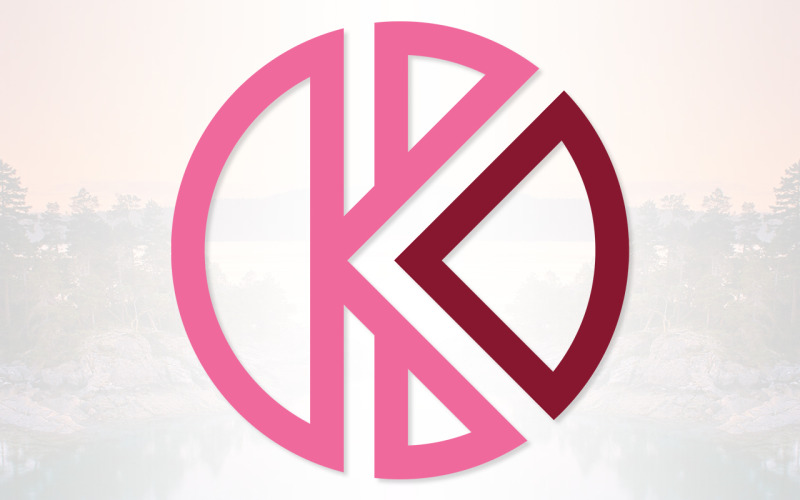 Modern Minimalist K Letter Logo Design Logo Template