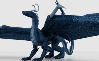 Blue Dragon 3D Model High poly Model