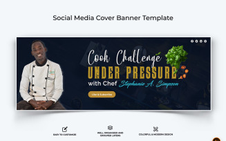 Chef Cooking Facebook Cover Banner Design-02