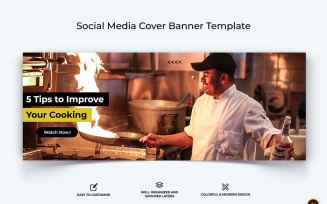 Chef Cooking Facebook Cover Banner Design-03