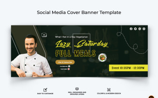 Chef Cooking Facebook Cover Banner Design-06