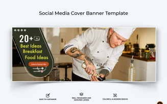 Chef Cooking Facebook Cover Banner Design-07