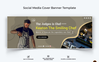 Chef Cooking Facebook Cover Banner Design-10