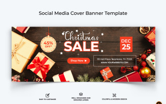 Christmas Sale Facebook Cover Banner Design-02