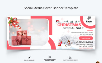Christmas Sale Facebook Cover Banner Design-12
