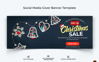 Christmas Sale Facebook Cover Banner Design-15