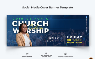 Church Speech Facebook Cover Banner Design-11
