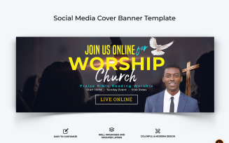 Church Speech Facebook Cover Banner Design-17