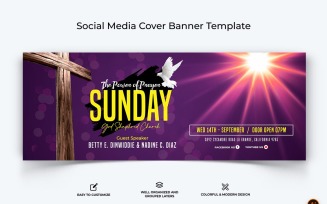 Church Speech Facebook Cover Banner Design-19