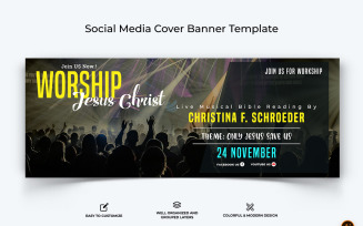 Church Speech Facebook Cover Banner Design-22