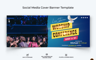 Church Speech Facebook Cover Banner Design-25