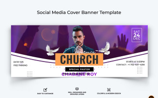 Church Speech Facebook Cover Banner Design-35