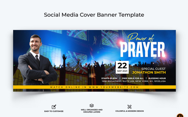 Church Speech Facebook Cover Banner Design-39 Social Media
