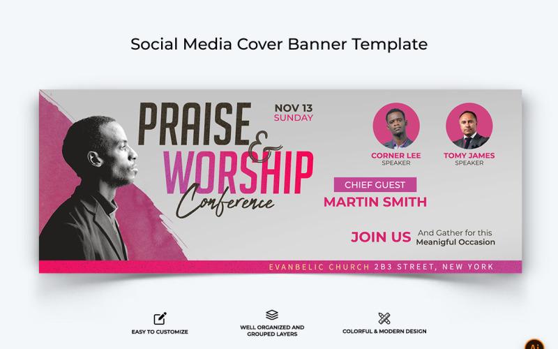 Church Speech Facebook Cover Banner Design-41 Social Media