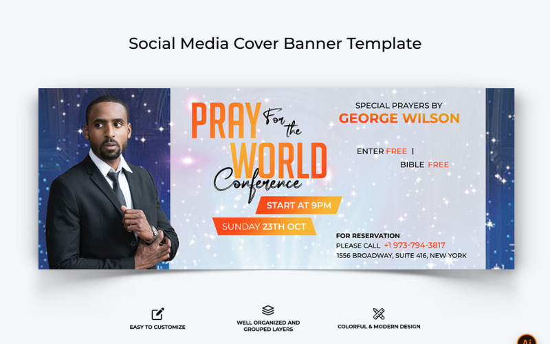 Church Speech Facebook Cover Banner Design-42 Social Media