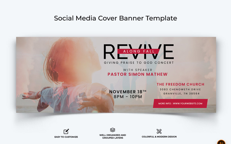 Church Speech Facebook Cover Banner Design-43 Social Media
