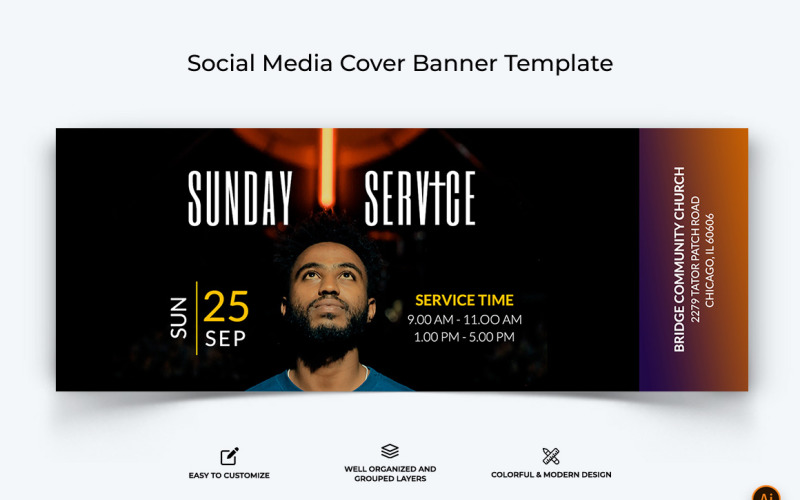 Church Speech Facebook Cover Banner Design-45 Social Media