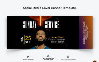 Church Speech Facebook Cover Banner Design-45