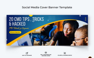 Computer Tricks and Hacking Facebook Cover Banner Design-11