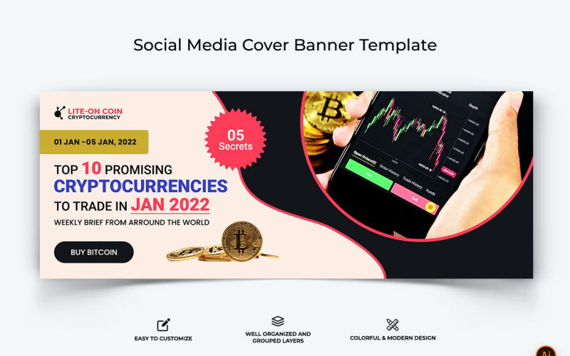 CryptoCurrency Facebook Cover Banner Design-01 Social Media