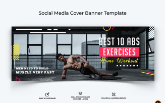 Gym and Fitness Facebook Cover Banner Design-02