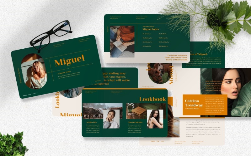 Miguel - Minimal Powerpoint Template PowerPoint Template