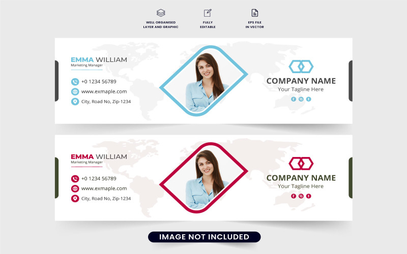 Mail interface and signature template Corporate Identity