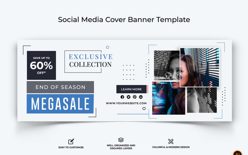 Sale Offers Facebook Cover Banner Design-06 Social Media